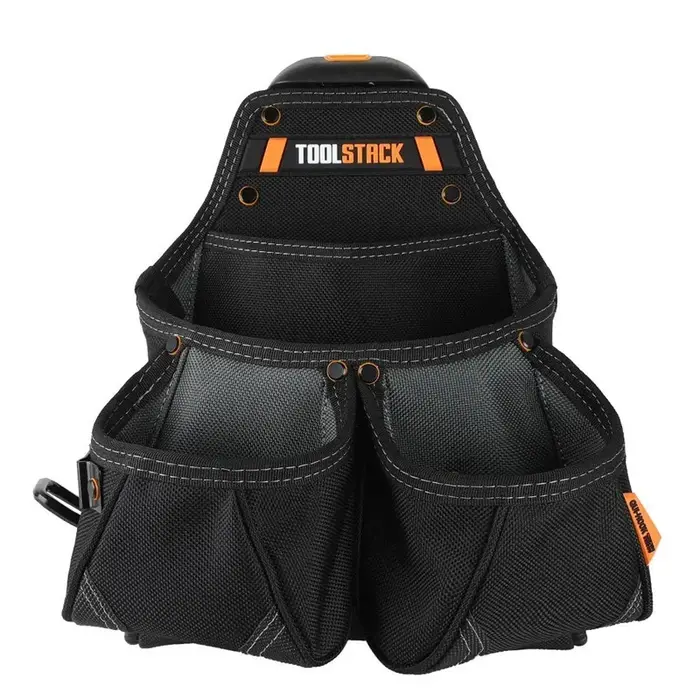 TOOLSTACK Ceinture porte-outils multifonctionnelle à double poche pour électricien