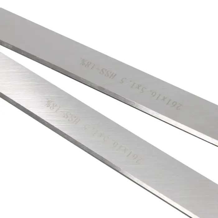 TASP 2 pièces 261mm HSS épaissir lame de raboteuse 261x16.5x1.5mm couteaux à bois pour schoeppac HMS1070 JET JPT-10B Erbauer EPT1500
