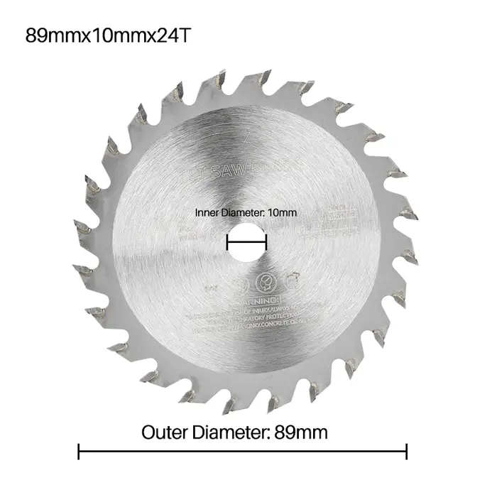 CMCP 1 pièce Lame de scie circulaire 89 mm 24T 32T en carbure TCT