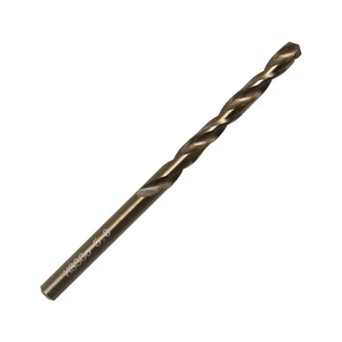 Foret hélicoïdal jaune HSS pour perceuse électrique, entièrement affûté, à manche droit, pour le métal et le bois, accessoire de perçage, ensemble d'outils
