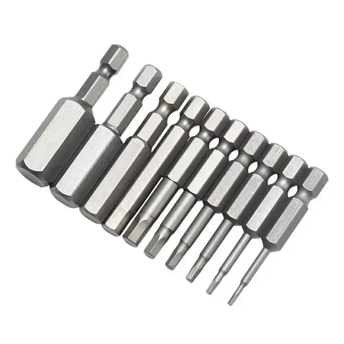 Tournevis à tête magnétique à tige hexagonale 1/4, embouts de tournevis de 50mm, jeu de tournevis d'