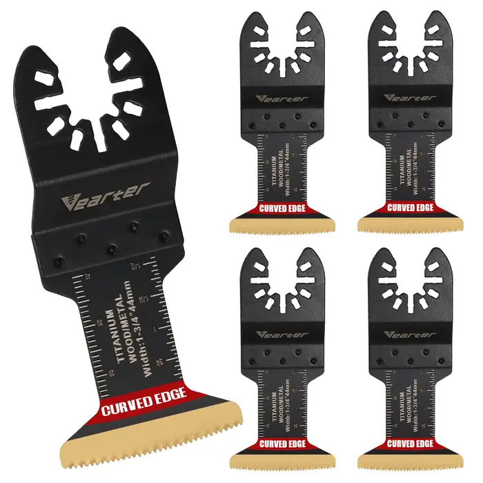 Vearter Lot de 5 lames de scie oscillant bimétallique de 44 mm