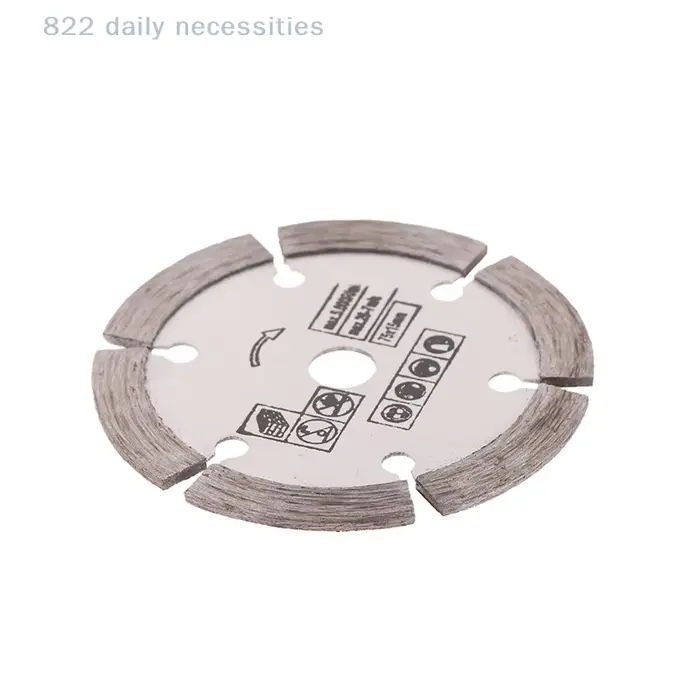 Disque de coupe en diamant pratique de 75 mm pour meuleuse d'angle