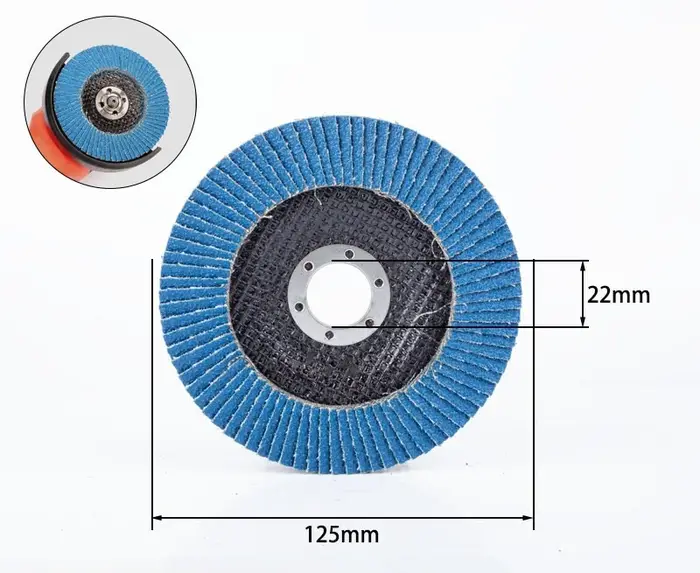 Disques à lamelles métalliques 115/125 mm pour meuleuse d'angle