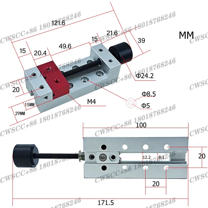 Mini perceuse à presse étau 2.56 pouces largeur de mâchoire pince plate étau d'établi pour sculpture