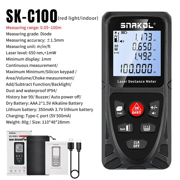 Snakol-Distancemètre laser professionnel