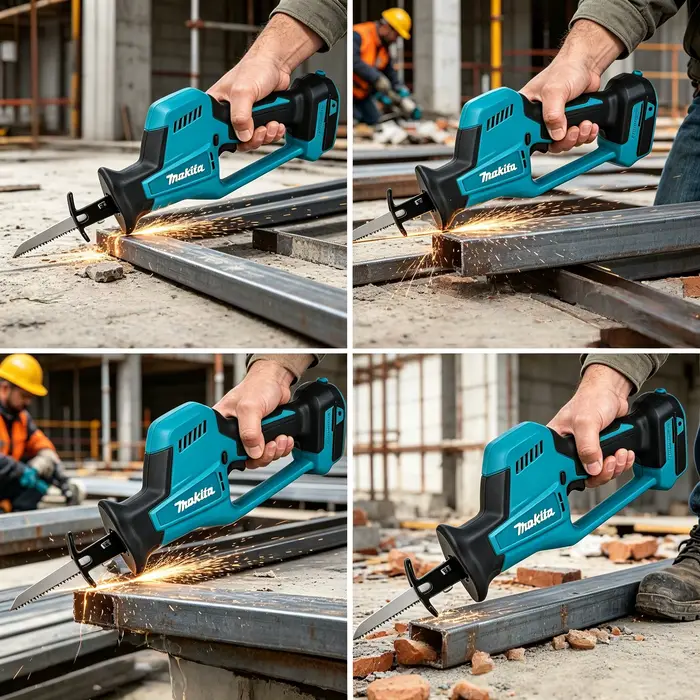 Scie sauteuse électrique Makita DJR189 18V pour couper le bois