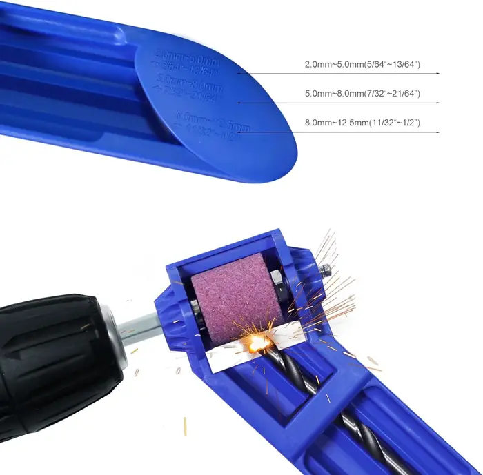 Outil d'affûtage de forets portable - Meule diamantée électrique