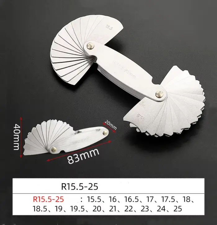 Outil de mesure de rayon de cercle haute précision 0