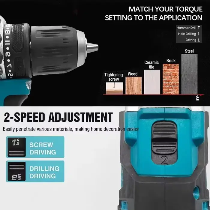 Makita DDF487 Perceuse-visseuse électrique sans balais au lithium