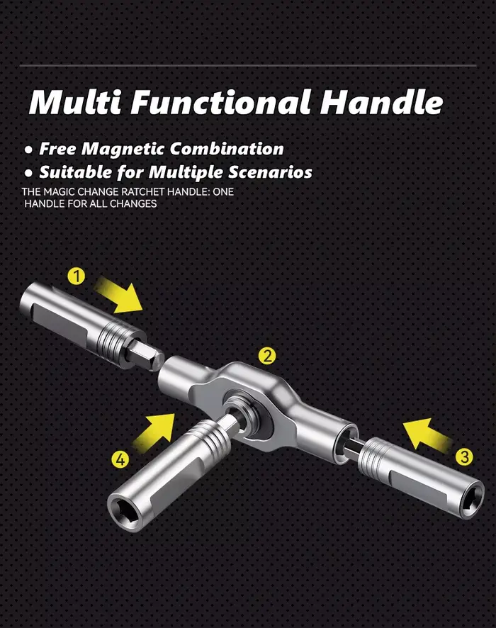 Jeu de tournevis à cliquet multifonction
