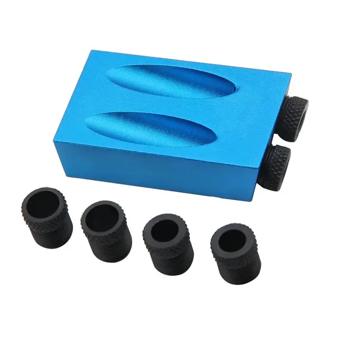 14 pièces 15 ° Localisateur de trous obliques bleu pour le travail du bois