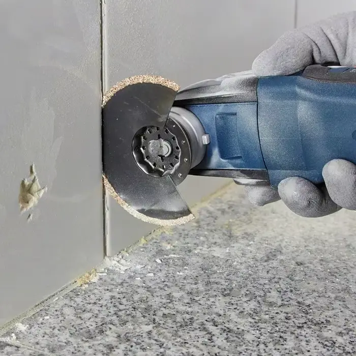 Bosch Starlock lame de scie oscillante ACZ 85 RT3 coulis en carbure + lames abrasives pour panneau de ciment accessoires de rénovation de béton
