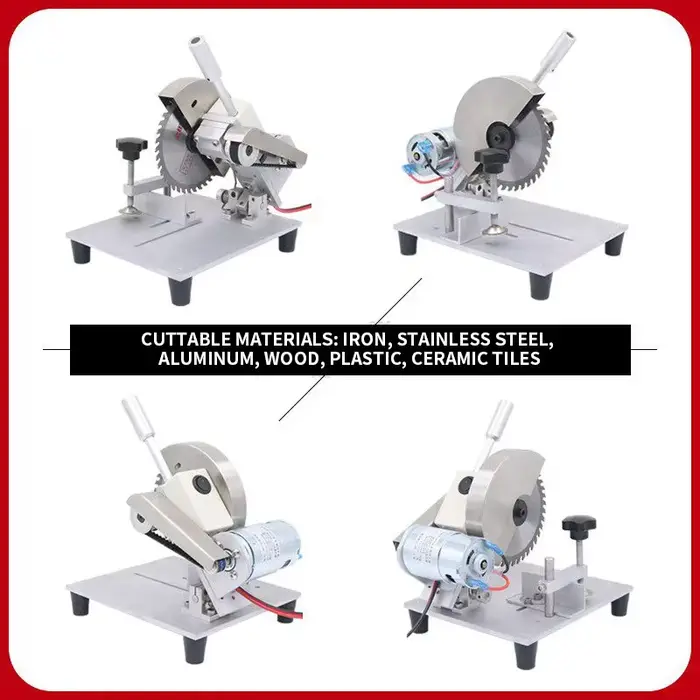 Scie circulaire électrique, mini-machine à découper les profilés, scie circulaire DIY, scie électrique à angle réglable, alimentation 480W
