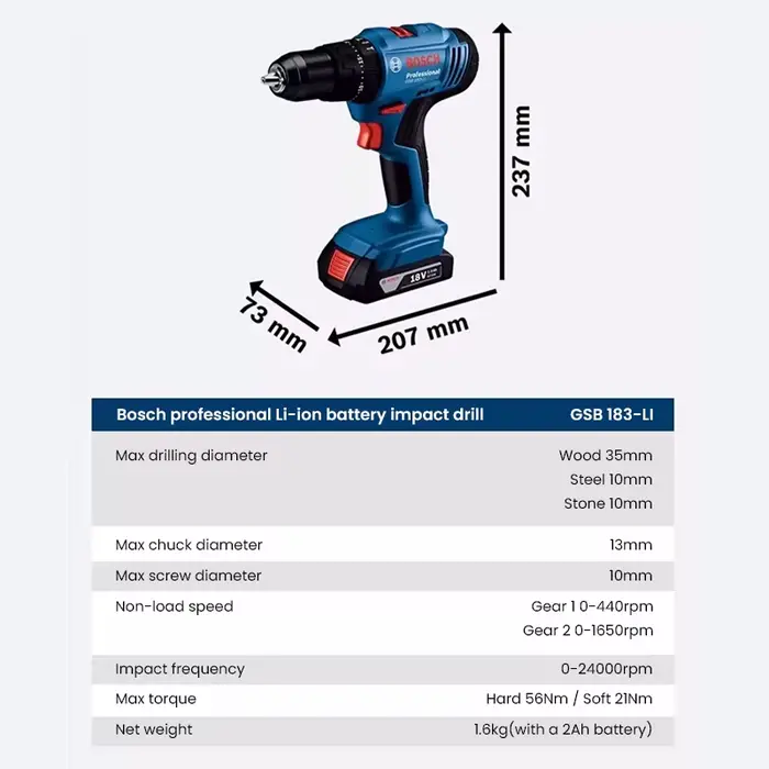 Bosch-Perceuse électrique GSB 183
