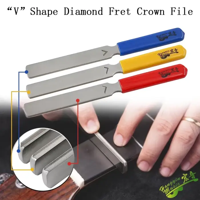 HUATOOL travail du bois guitare électrique basse couronne meulage garniture fil outil