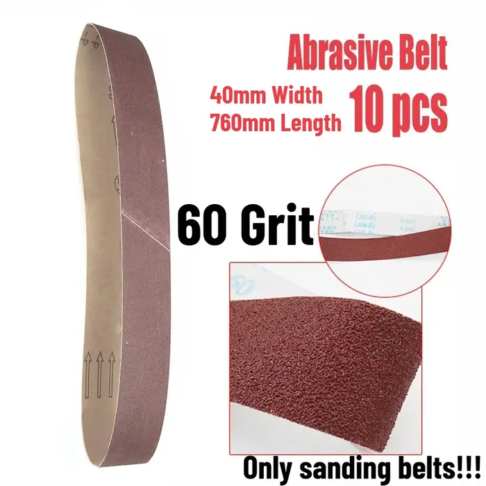 Adaptateur de ponceuse à bande M10/M14 pour meuleuse d'angle, 10 pièces, bandes de ponçage 60/120/240/400/600 grains, accessoire de polissage, élimination de la rouille