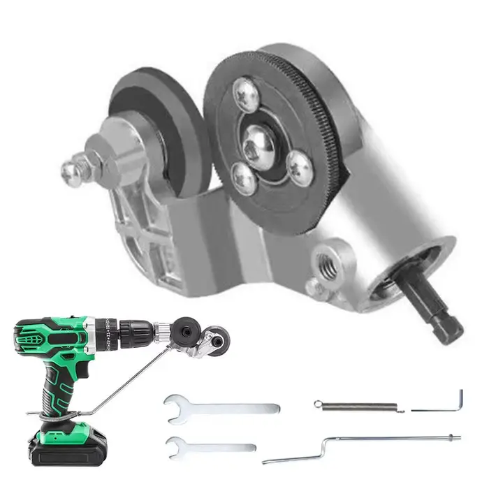 Adaptateur de découpe de tôles en acier titane pour perceuse électrique, outil de poinçonnage, kit d