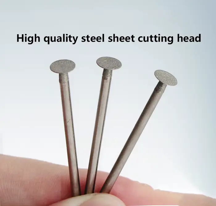 Embout de tête de meulage émeri 3 pièces/ensemble, foret de coupe 1mm/2mm/3mm/4mm/5mm pour stylo de