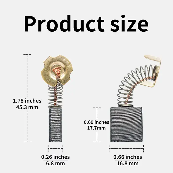 Brosses de moteur en carbone compatibles avec la scie à onglets D24000 et DW713
