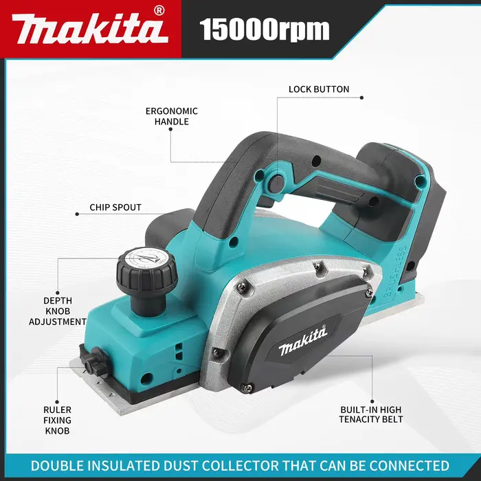 Makita – raboteuse électrique: largeur de rabotage de 82mm