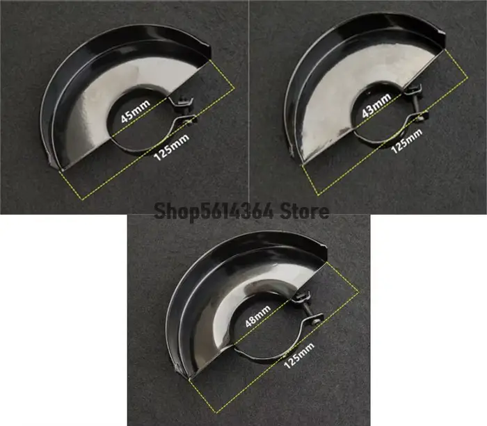 Couvercle de protection de sécurité de roue en métal de 125mm de diamètre pour meuleuse d'angle Bosc