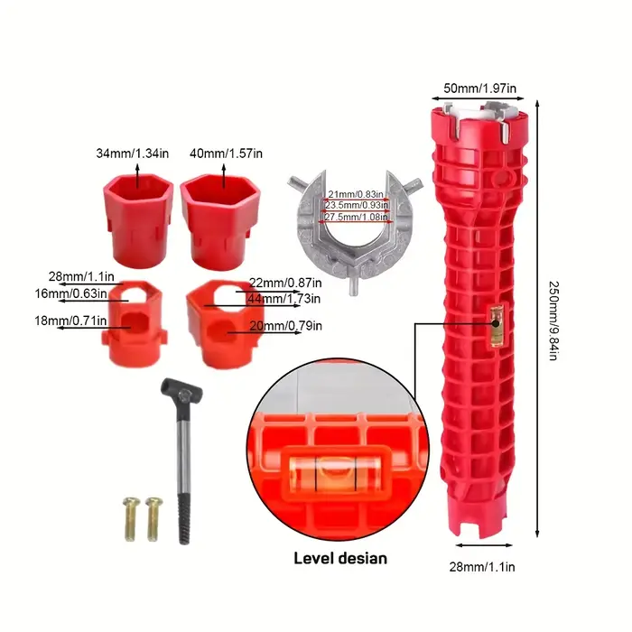Clé de robinet d'évier 14 en 1