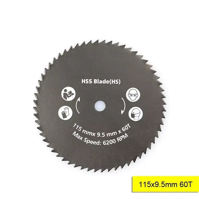 Diamètre 85mm 60 dents HSS lame de scie circulaire disques de roue pour la coupe du bois disque