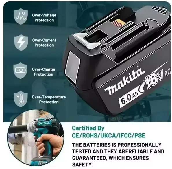 Batterie rechargeable Makita 18V 6