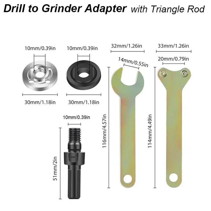 Adaptateur de meuleuse d'angle pour perceuse électrique