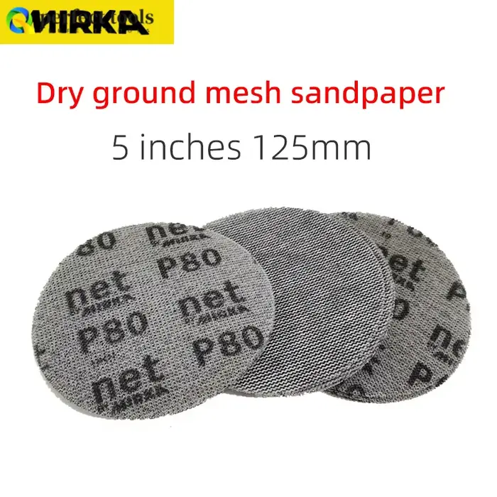 MIRKA-Papier de Verre en Maille sans Poussière, Polissage de Meubles de Voiture, Broyeur à Sec Rond,