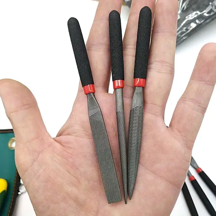 Boîte à outils d'artisanat; Ensemble de limes à aiguilles en acier