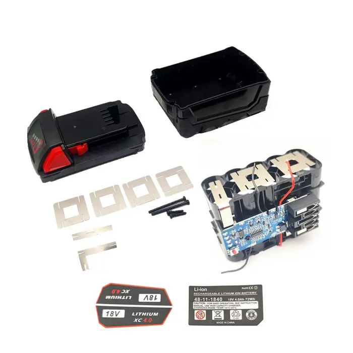 Boîtier de batterie à outils 5S2P 18650 10 cœurs pour Milwaukee M18 18V