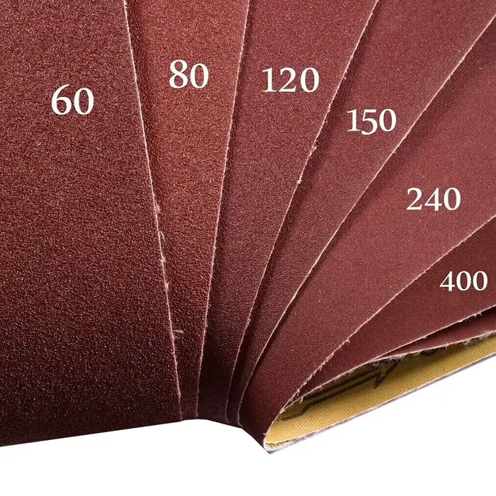 12 pièces 75X457mm bandes abrasives 60/80/120/150/240/400 grain ponceuse à bande papier de verre