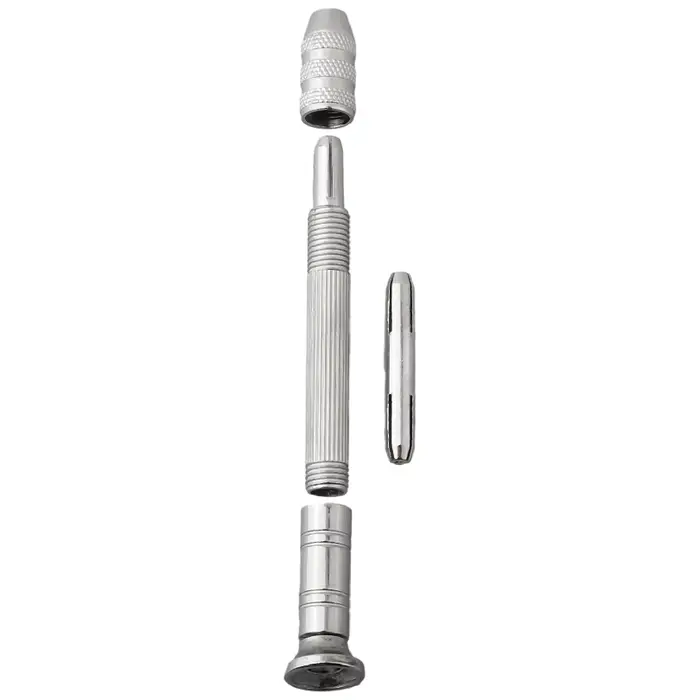 Ensemble de perceuses manuelles de taille miniature avec mandrin, plage de serrage de 0,3 à 3,2 mm, performance de perçage précise, forets à torsion manuels
