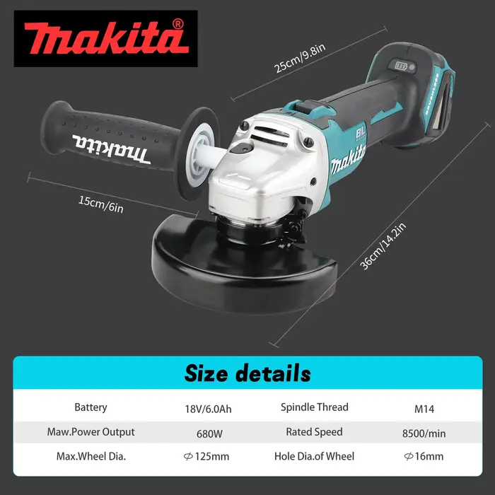 Meuleuse sans fil Makita DGA504