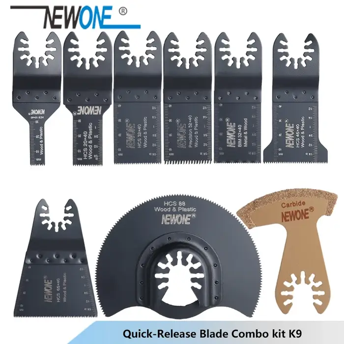 NEWONE K66/K100 plus de kits outil oscillant HCS/bi-métal à dégagement rapide