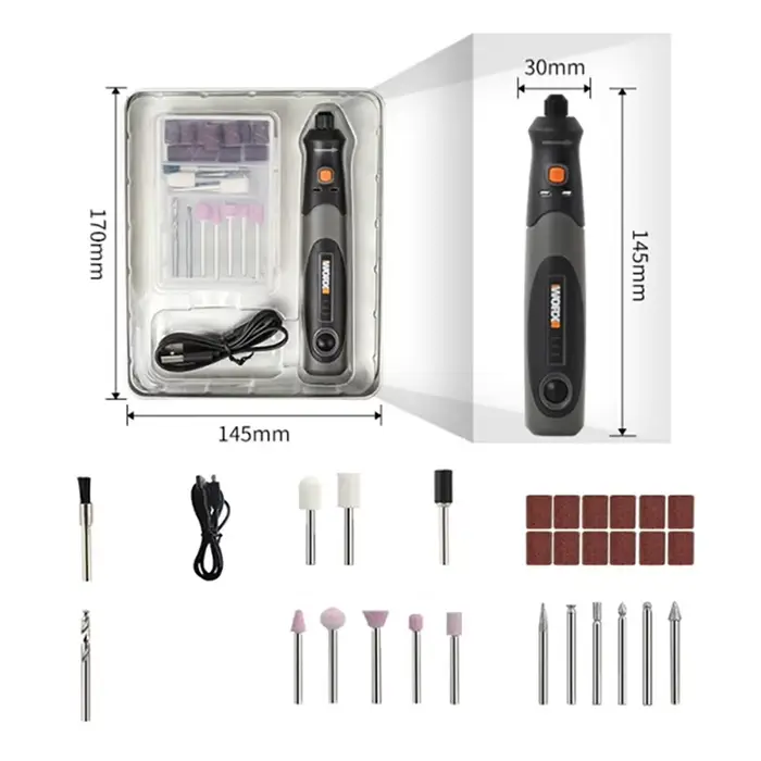 Worx-Mini outil de gravure sans fil