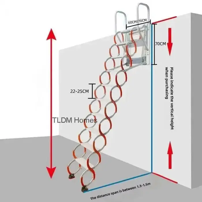 Échelle Invisible pliante multifonctionnelle