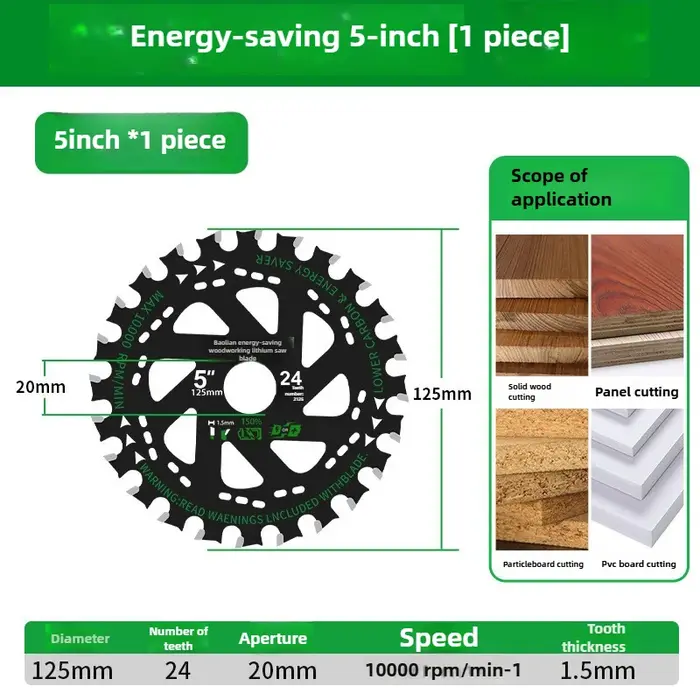 Lame de scie circulaire 110mm/125mm/140mm/150mm