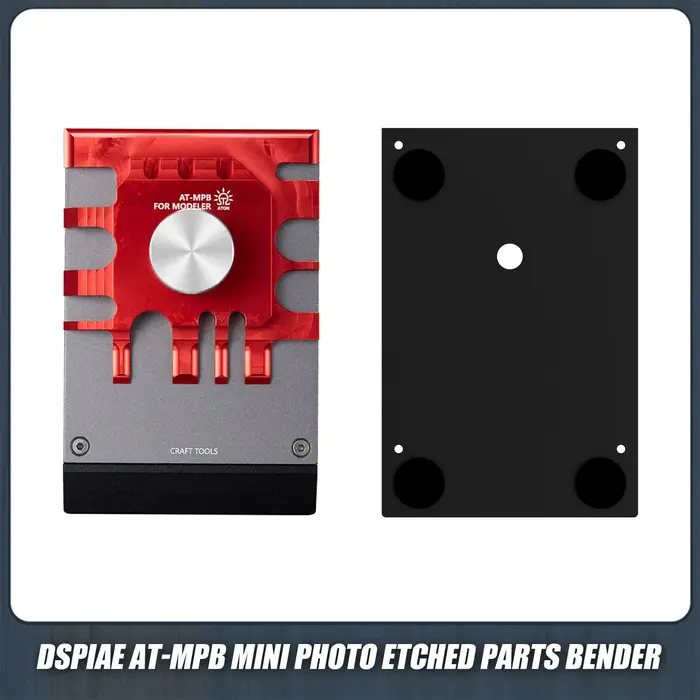 DSPIAE AT-MPB Mini Photo Gravé Pièces PE Pliage Étau Artisanat Outils pour Modèle Militaire Passe-Temps Accessoires DIY Outil Rouge