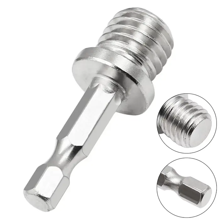 Adaptateur de perceuse M14, adaptateurs de perceuse à tige hexagonale 1/4, filetage de vis M14, biel