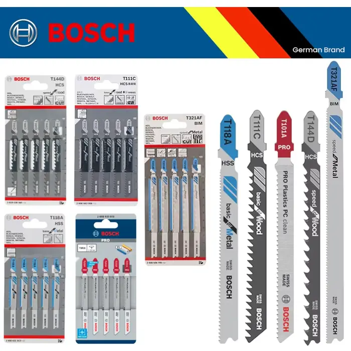 Lot de 5 lames de scie sauteuse Bosch