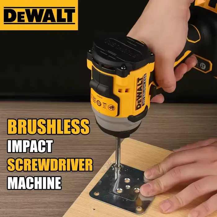 Perceuse-visseuse à percussion compacte sans balais DEWALT 20V rechargeable à batterie lithium DCD805