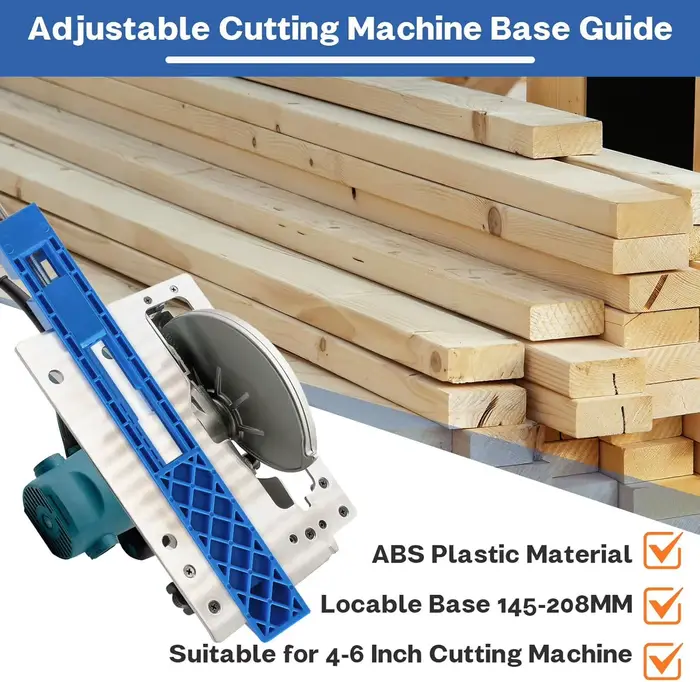 Guide de coupe réglable pour le travail du bois