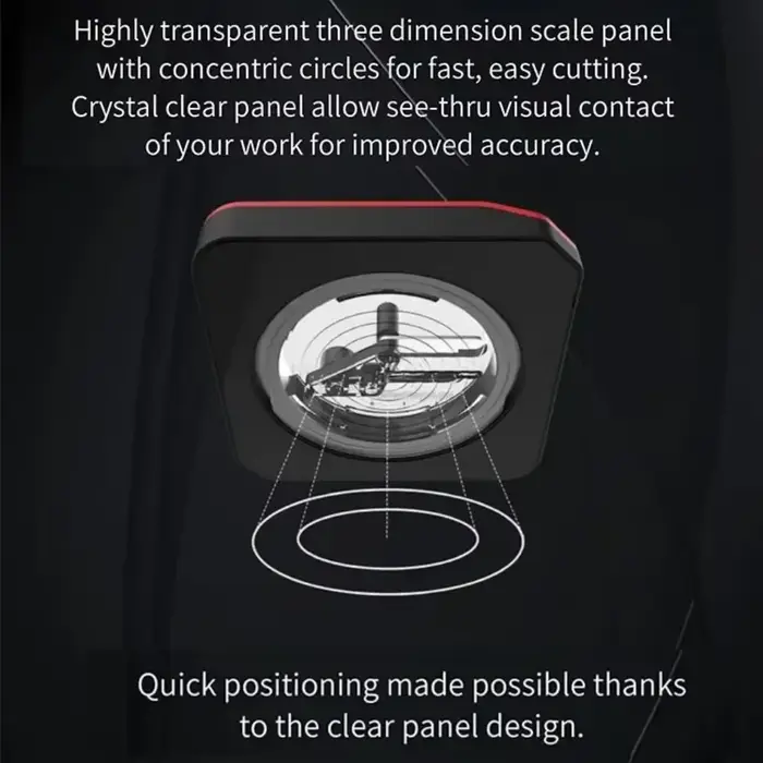 DSPIAE PT-C coupe circulaire intégrée modèle en plastique rouge pour outil de fabrication Gundam foret