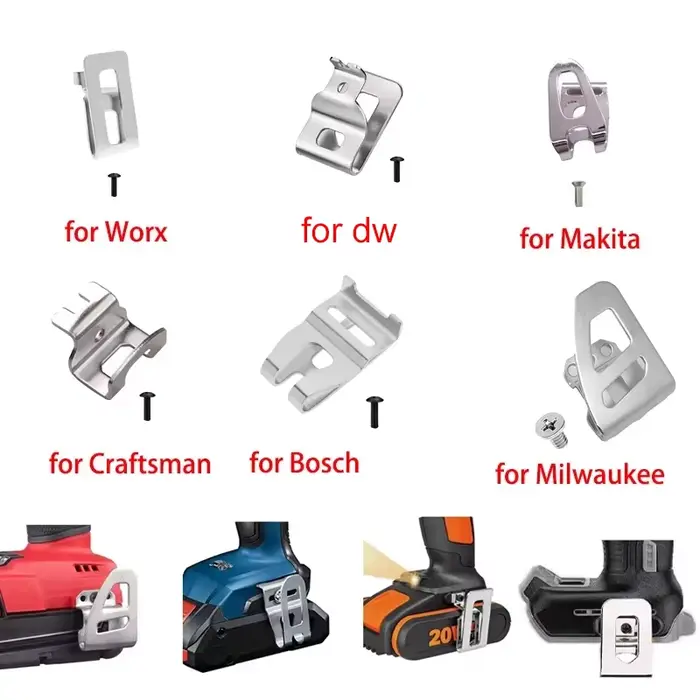 Clip de ceinture pour perceuse électrique