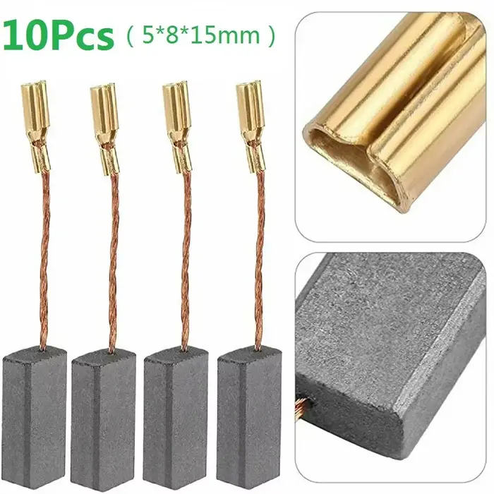 Brosses en carbone pour Bosch GWS20-230 H moteur meuleuse d'angle 6.3 × 16 × 22mm