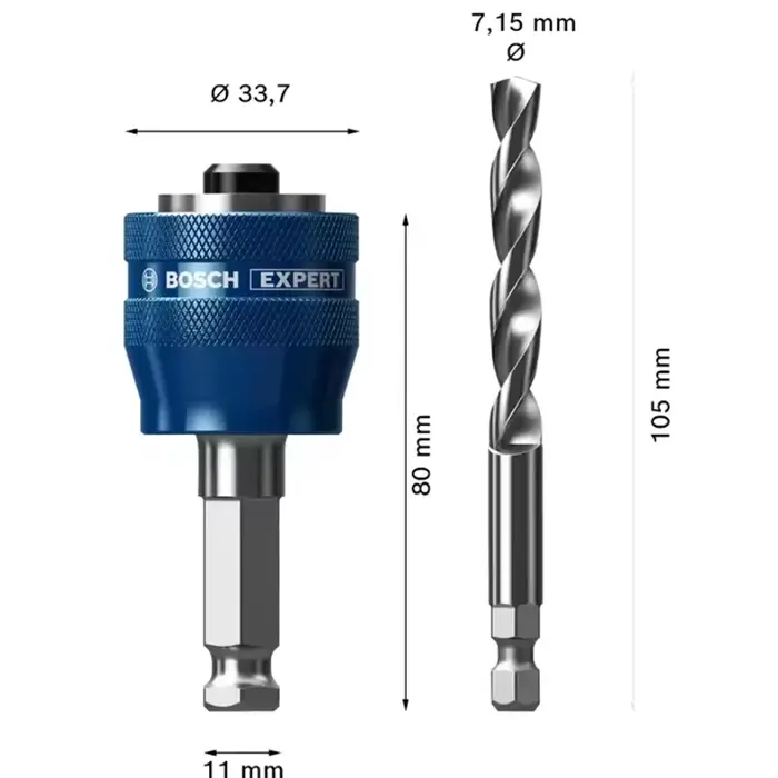 BOSCH 2608901966 Expert Change Plus HSS foret système de scie cloche adaptateur perceuses accessoires d'outils électriques d'origine