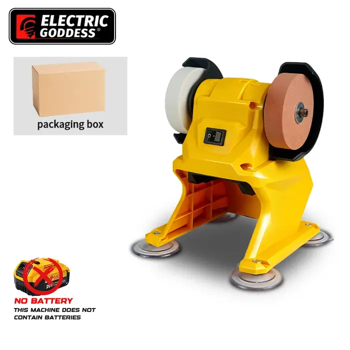Meuleuse électrique sans fil Electric Goddess 150W pour le métal, le bois, la pierre, le polissage des couteaux, outil de meulage compatible avec la batterie Dewalt 20V